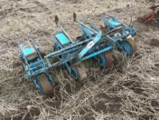 Webb 4 row beet drill complete with various seed wheels