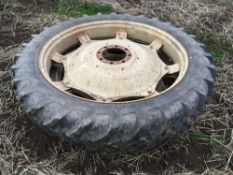 Pair 11.2R48 row crop wheels