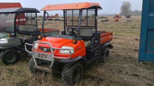 Kubota RTV900 ATV with hydraulic tipping bed. Hrs: 4228