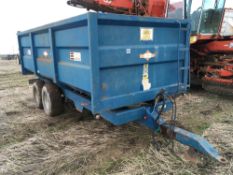 1997 AS Marston Ace 10t trailer with manual tailgate and grain chute