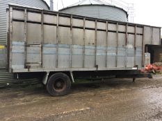 20 Ft Livestock Container on Drawbar (converted lorry body)
