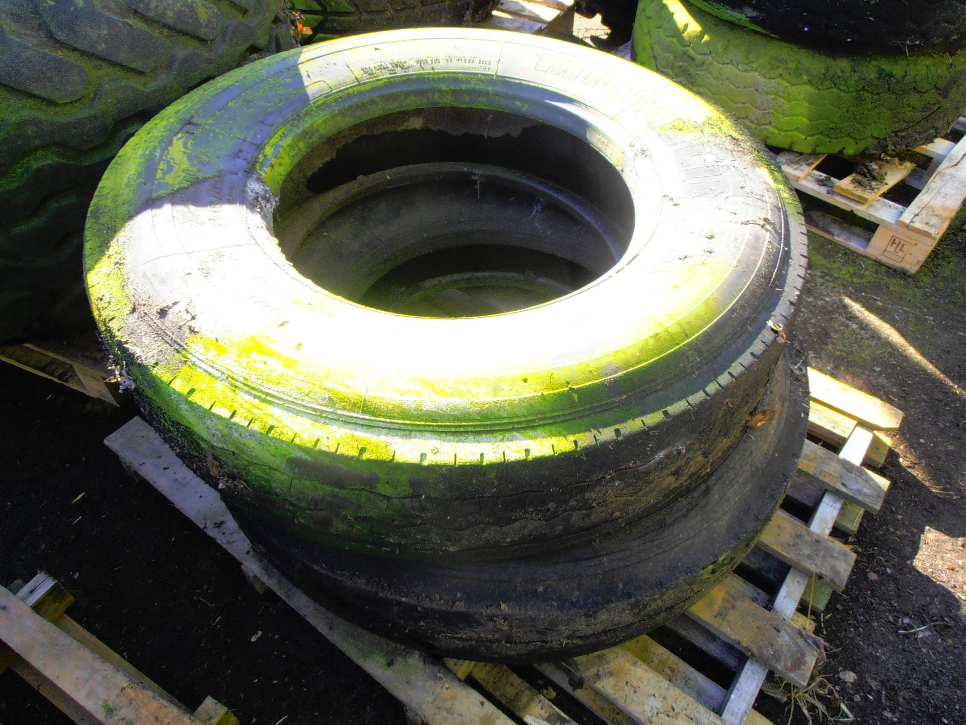 2 No. Michelin Tyres 11R x 22.