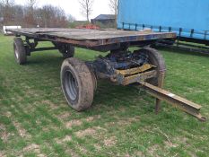 Ex-BRS arctic trailer, wooden floor with 5th wheel dolly