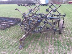 Rigid tine crawler cultivator