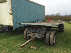 Ex-BRS arctic trailer, wooden floor with 5th wheel dolly