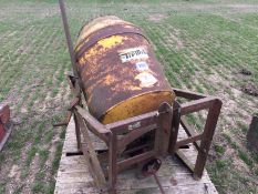 Teagle linkage mounted tip mix cement mixer PTO driven