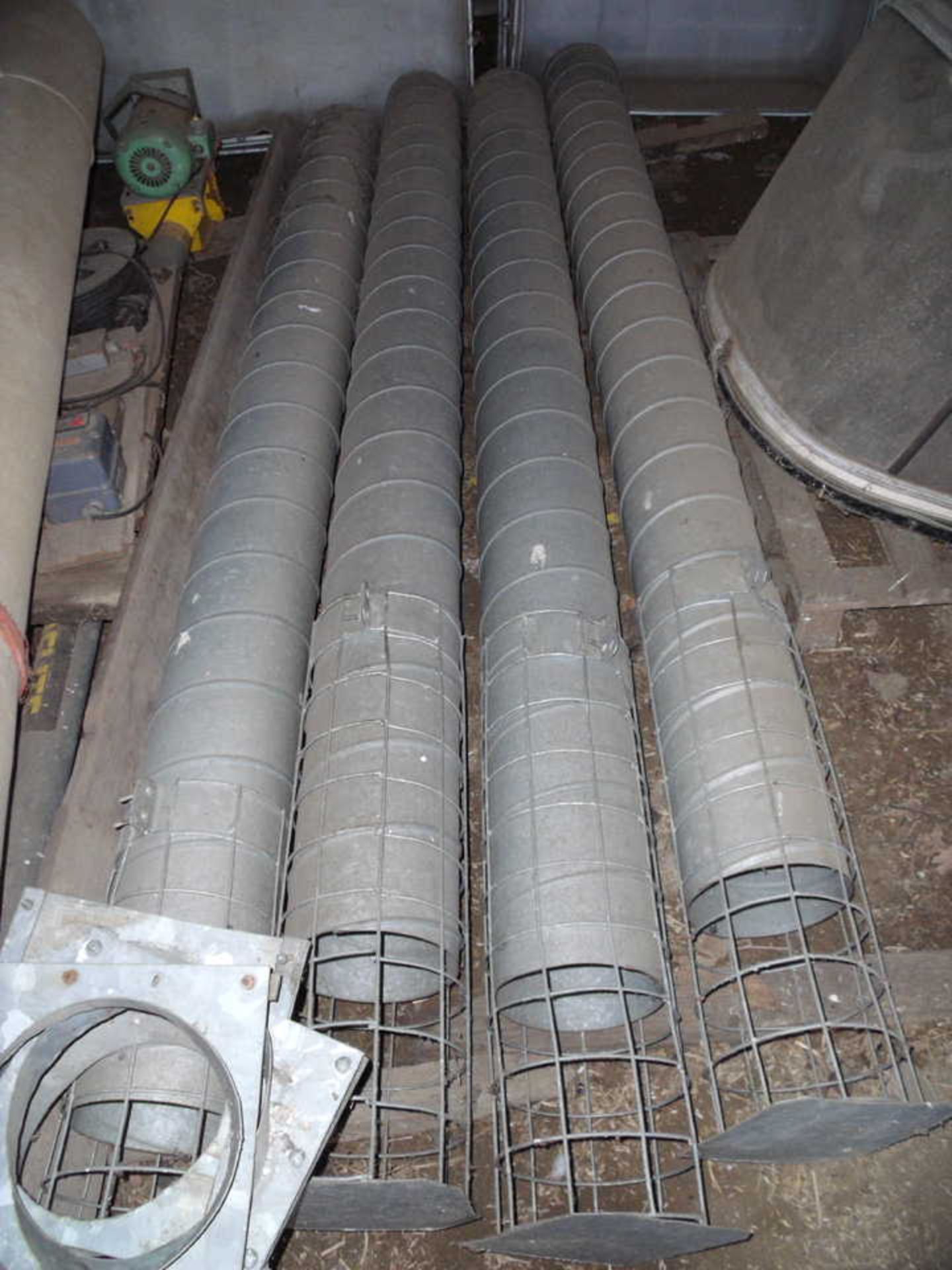4x grey grain auger tubes