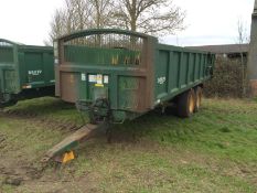 Bailey 14 tonne twin axle root/grain trailer