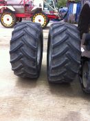 Pair of 540/65R24 wheels