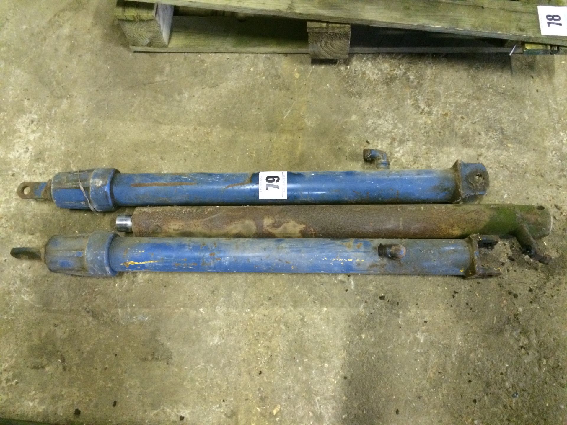 Pair of F E Loader rams