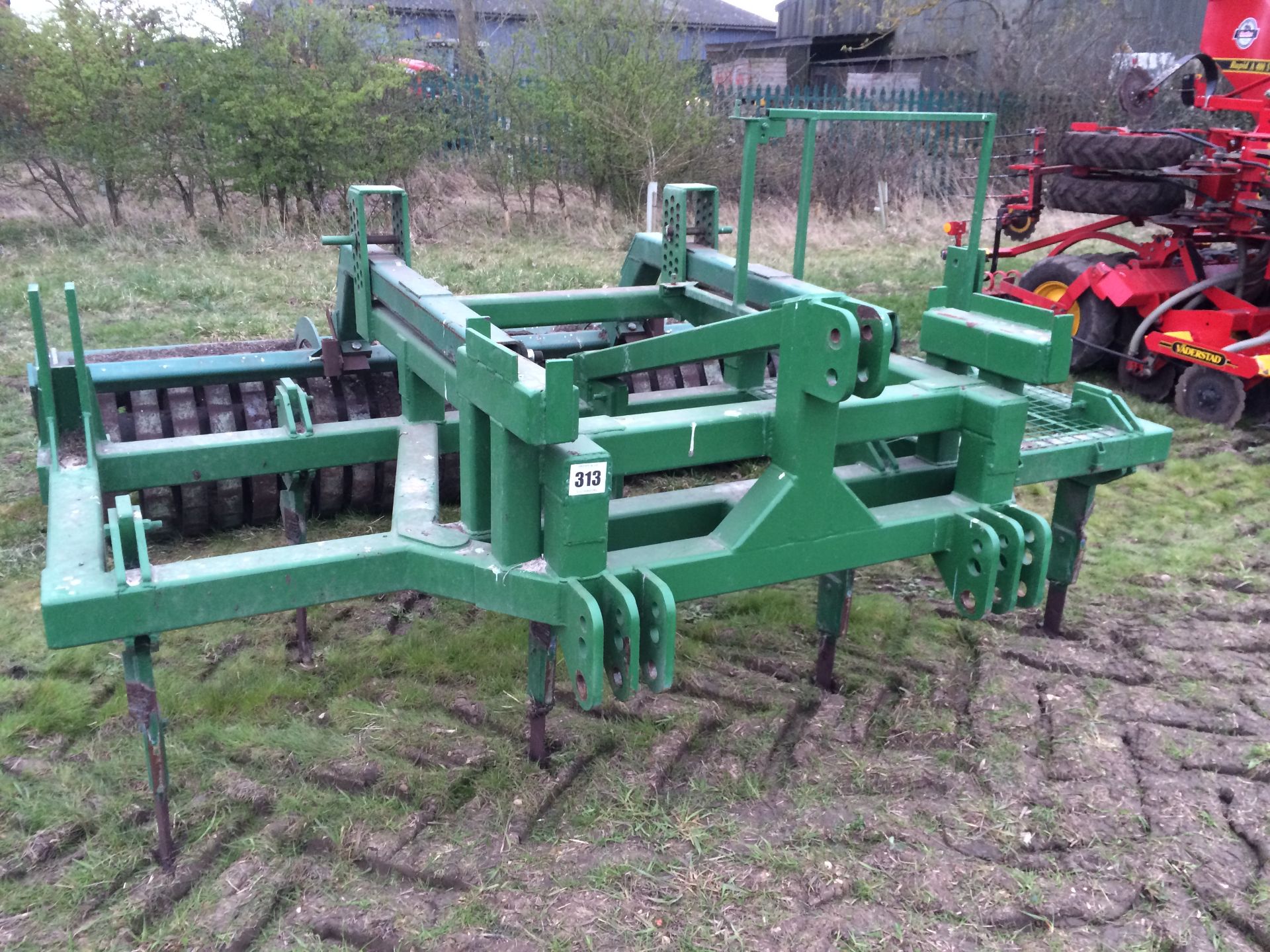 Custon made seed drill on Simba Frame with 5 legs