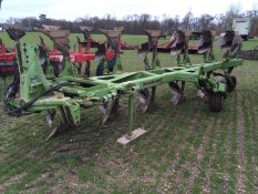 1996 Dowdeswell DP120S 6 furrow (5+1) reversible plough.