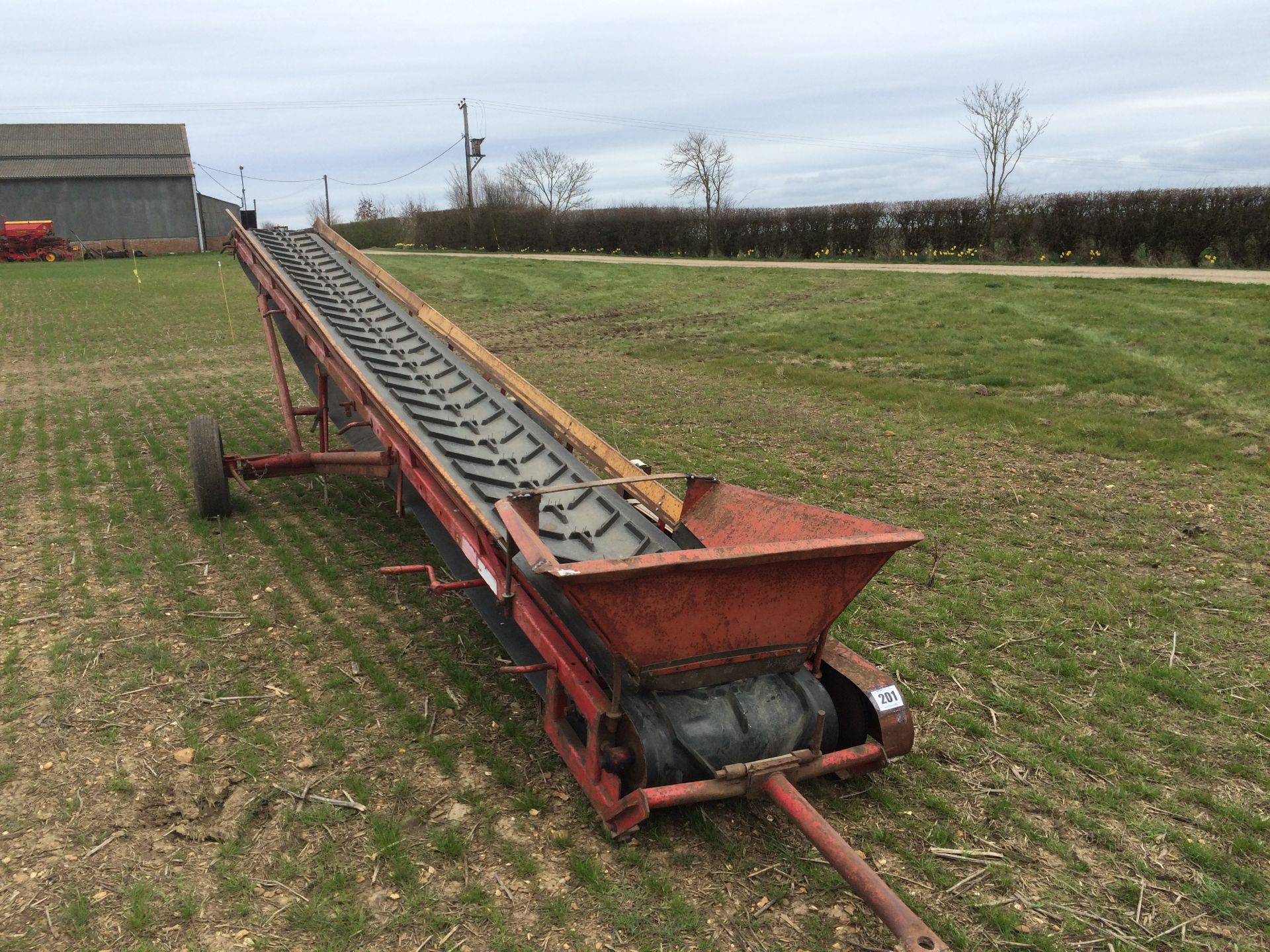 Bijlsma 20ft elevator with 80cm belt, 3 phase refurbished with new belt