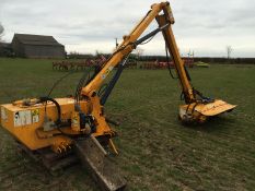 1995 Bomford B577 hedge cutter/flail with 1.4m head.