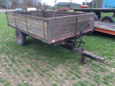 Wheatley 3 tonne hydraulic tipping trailer single axle steel floor