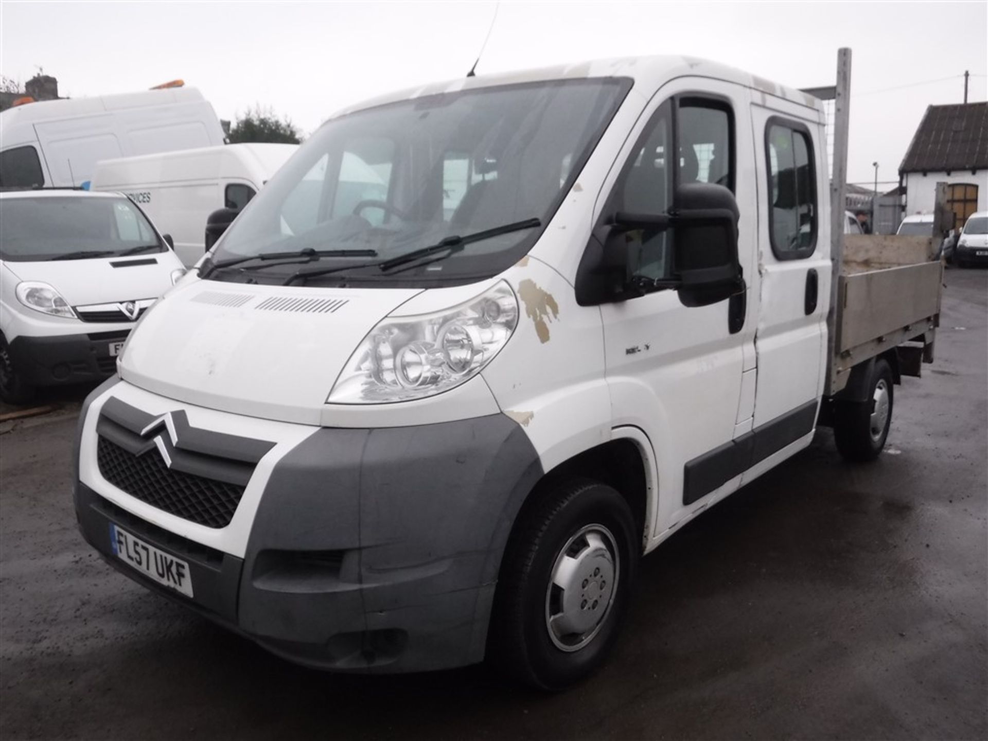 57 reg CITROEN RELAY 35 HDI 120 MWB DROPSIDE, 1ST REG 09/07, TEST 08/17, 54043M NOT WARRANTED, NO V5 - Image 2 of 5