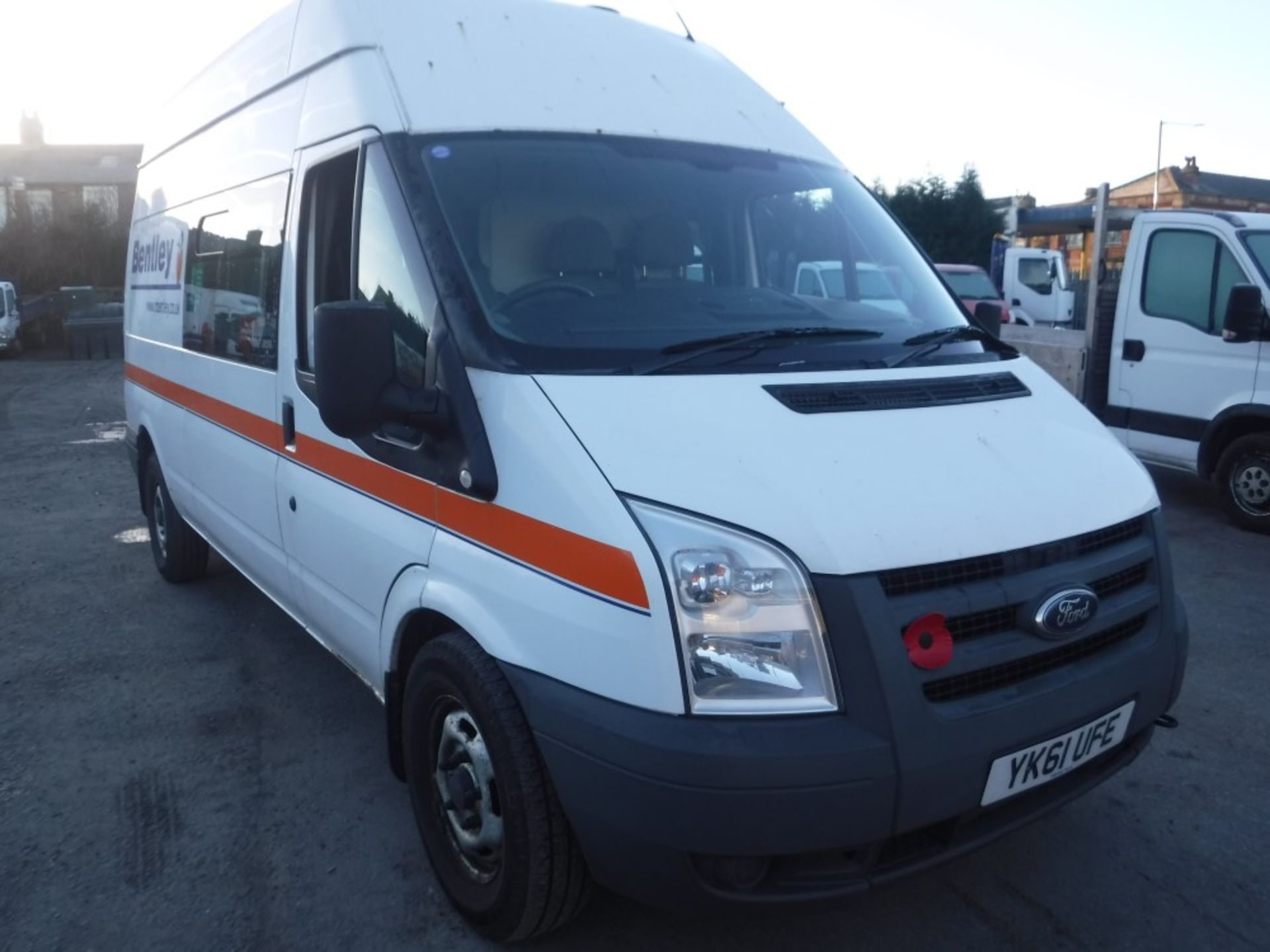 61 reg FORD TRANSIT 115 T350L RWD PANEL VAN, 1ST REG 09/11, TEST 09/17, 104143M WARRANTED, V5