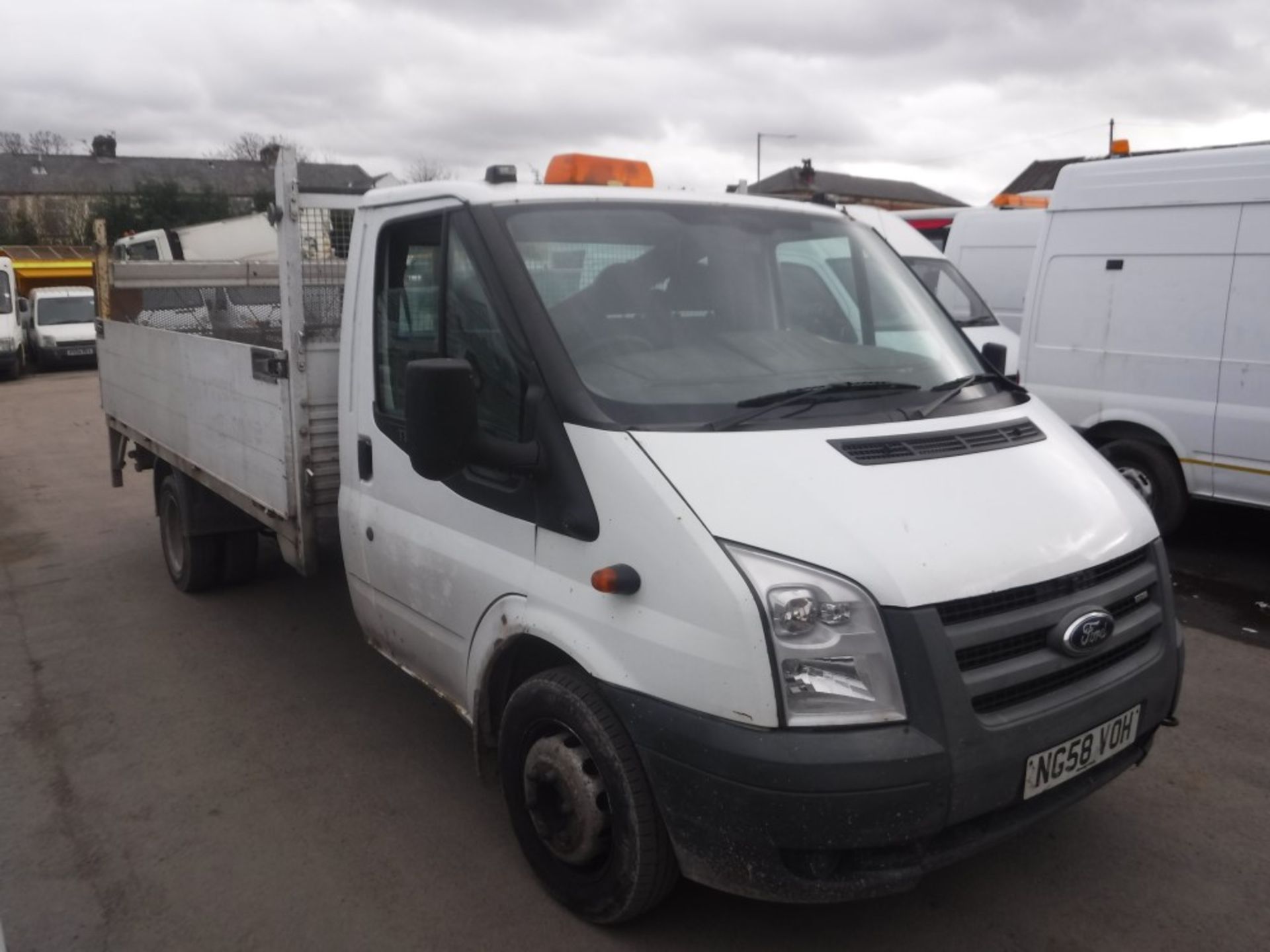 58 reg FORD TRANSIT 100 T350L RWD DROPSIDE, 1ST REG 02/09, TEST 06/17, 249515KM NOT WARRANTED, NO V5