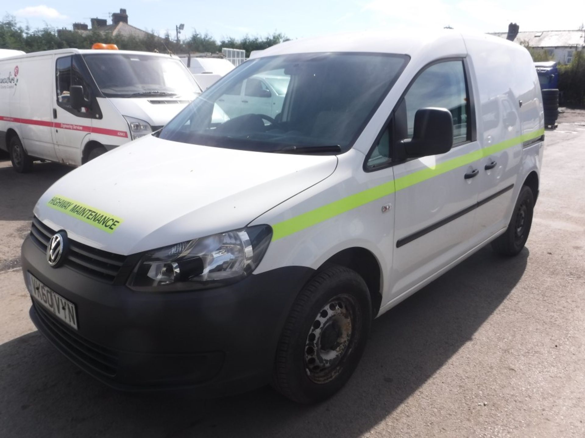 60 reg VW CADDY C20 TDI 102 VAN, 1ST REG 01/11, TEST 04/18, 79681M NOT WARRANTED, V5 HERE, 1 - Image 2 of 5