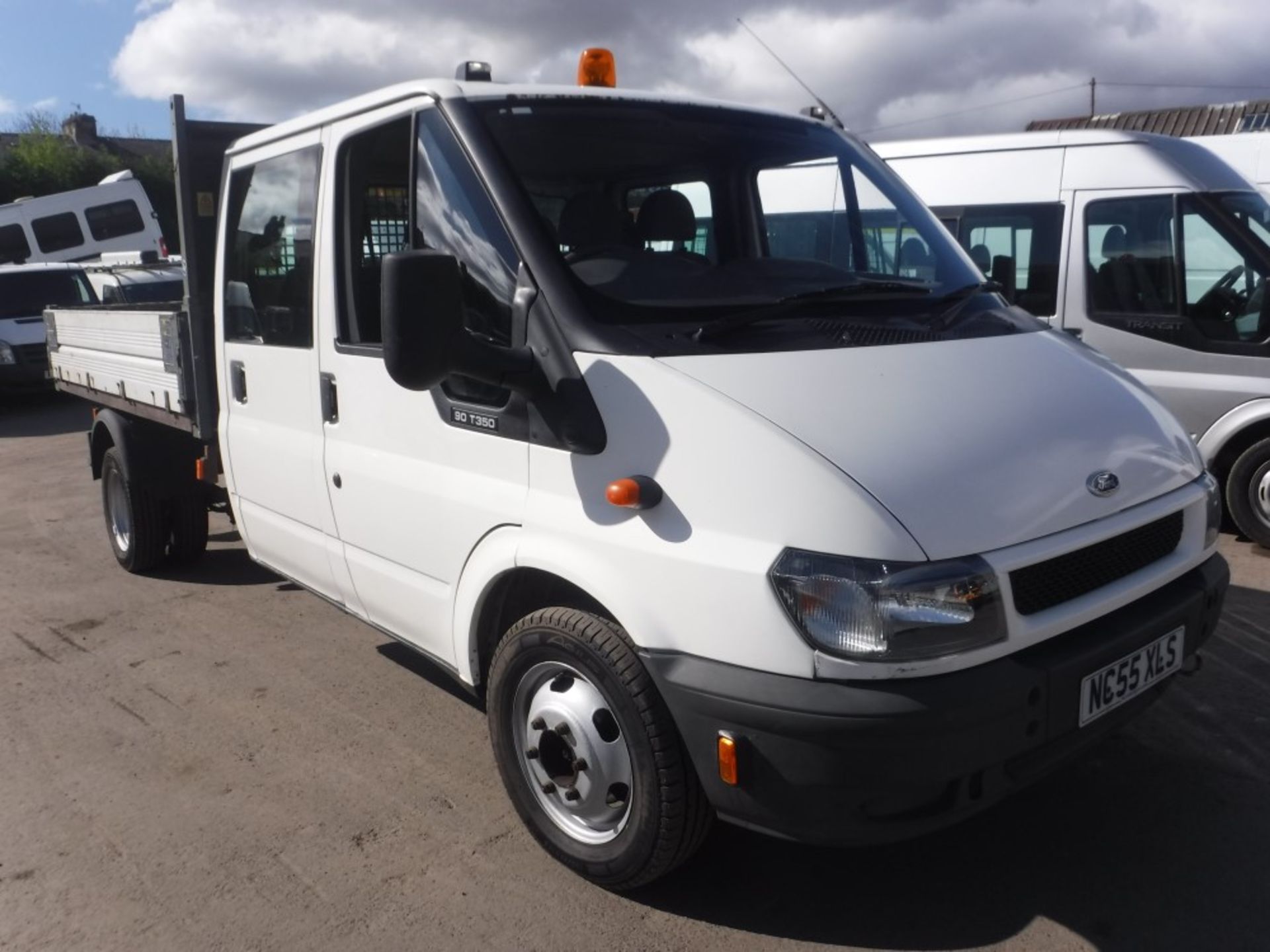 55 reg FORD TRANSIT 350 LWB TIPPER, 1ST REG 02/06, 90650M WARRANTED, TEST 02/18, V5 HERE, 3 FORMER