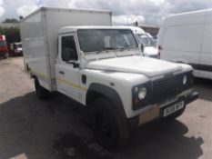 56 reg LANDROVER DEFENDER 130 TD5 UTILITY SINGLE CAB BOX BACK, 1ST REG 01/07, TEST 01/18, 111452M