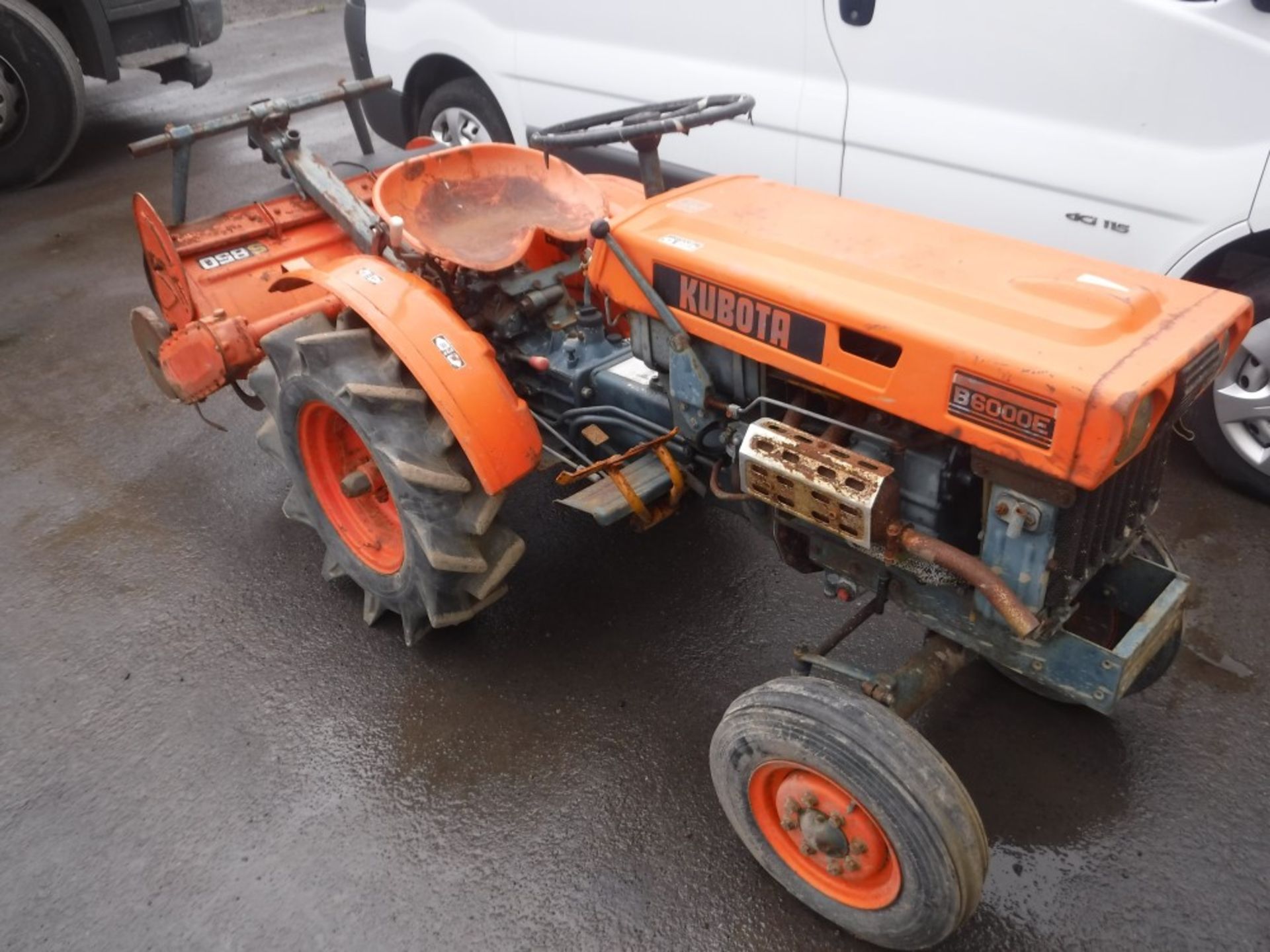 KUBOTA B6000E 2WD TRACTOR C/W ROTOVATOR [+ VAT]