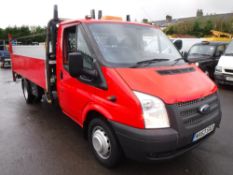 63 reg FORD TRANSIT 125 T350 RWD DROPSIDE,1ST REG 10/13, 140405M WARRANTED, V5 HERE, 1 OWNER FROM