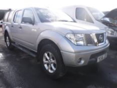 56 reg NISSAN NAVARA D/C SE DCI PICKUP, 1ST REG 11/06, TEST 12/17, 91523M NOT WARRANTED, V5 HERE,