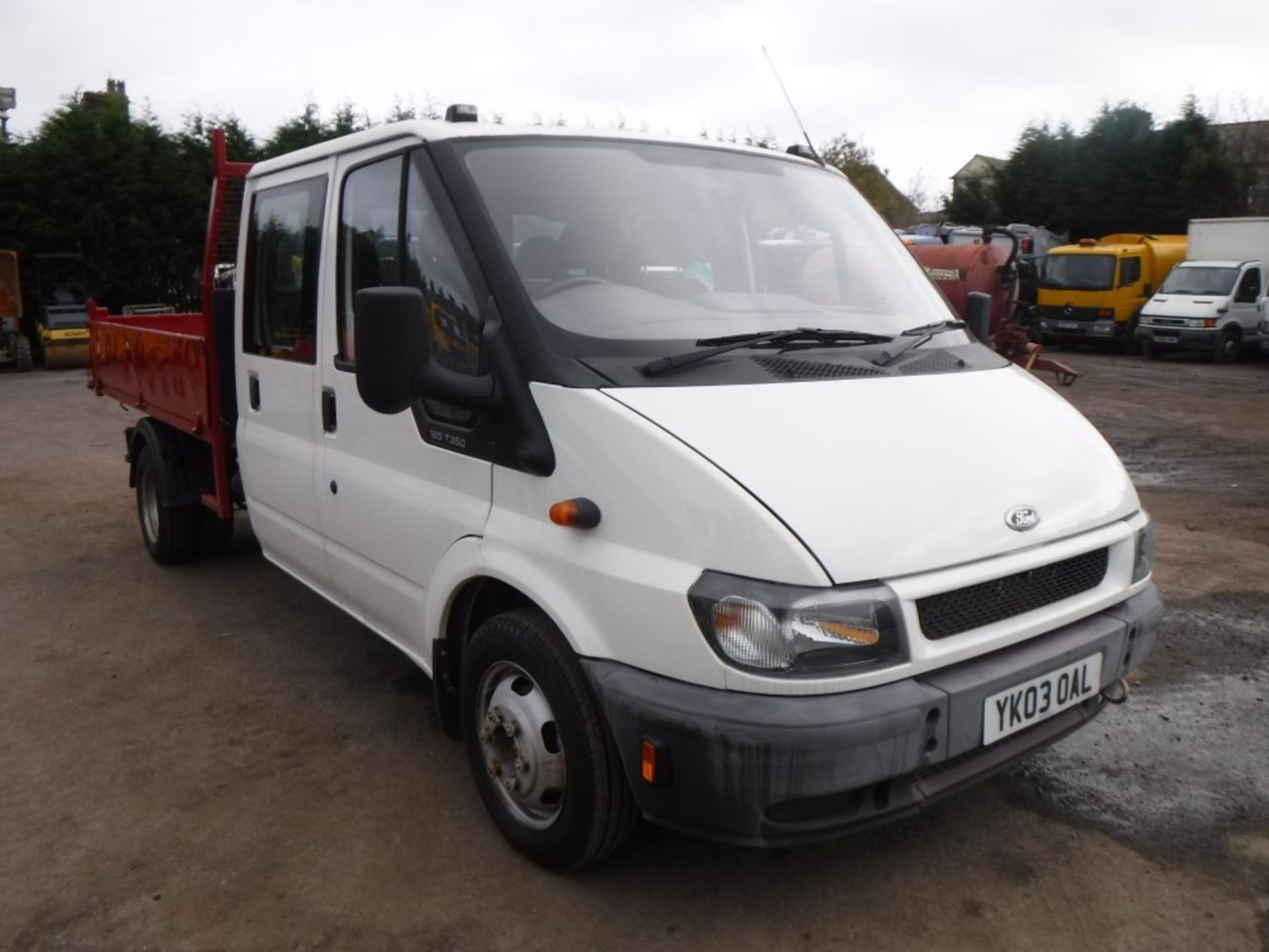 03 reg FOR TRANSIT 350 CREW CAB TIPPER, 1ST REG 03/03, TEST 04/18, 114856M NOT WARRANTED, V5 HERE, 1