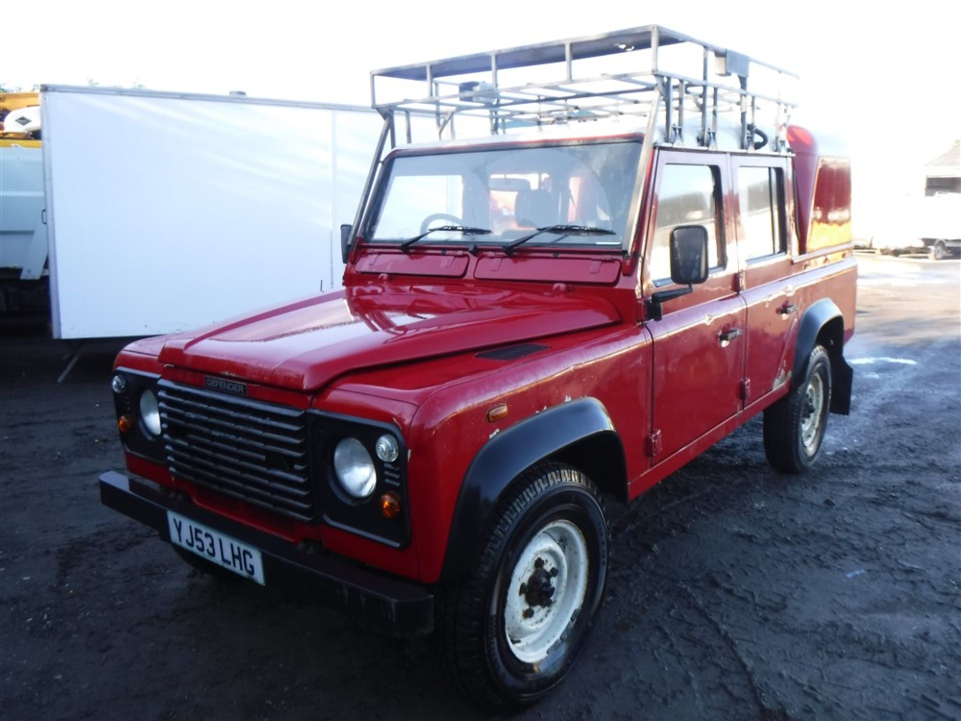 53 reg LANDROVER DEFENDER TD5 110 DOUBLE CAB PICKUP, 1ST REG 09/03, 144186M WARRANTED, V5 HERE, 1 - Image 2 of 5