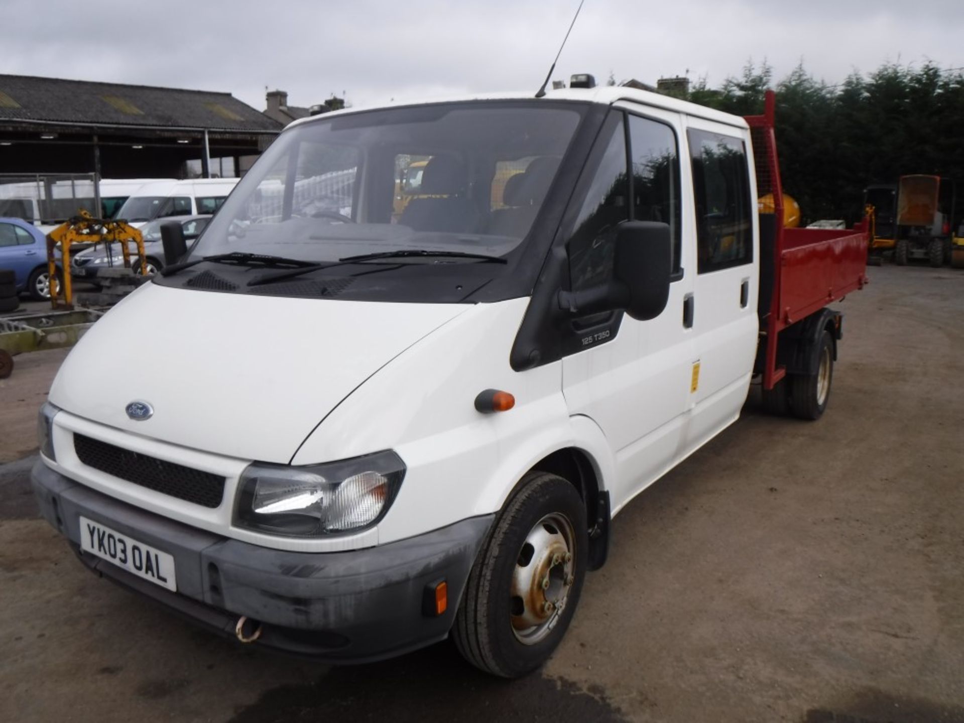 03 reg FOR TRANSIT 350 CREW CAB TIPPER, 1ST REG 03/03, TEST 04/18, 114856M NOT WARRANTED, V5 HERE, 1 - Image 2 of 5