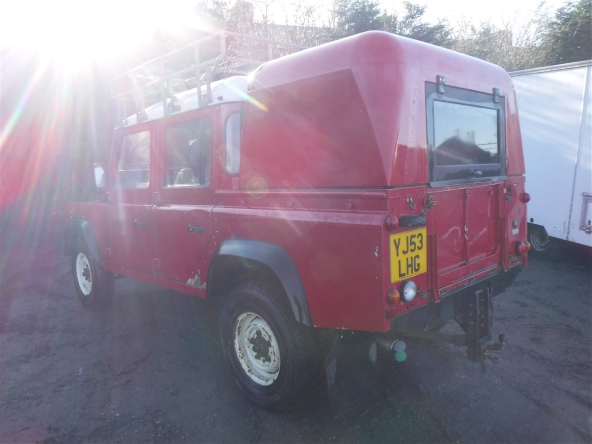 53 reg LANDROVER DEFENDER TD5 110 DOUBLE CAB PICKUP, 1ST REG 09/03, 144186M WARRANTED, V5 HERE, 1 - Image 3 of 5