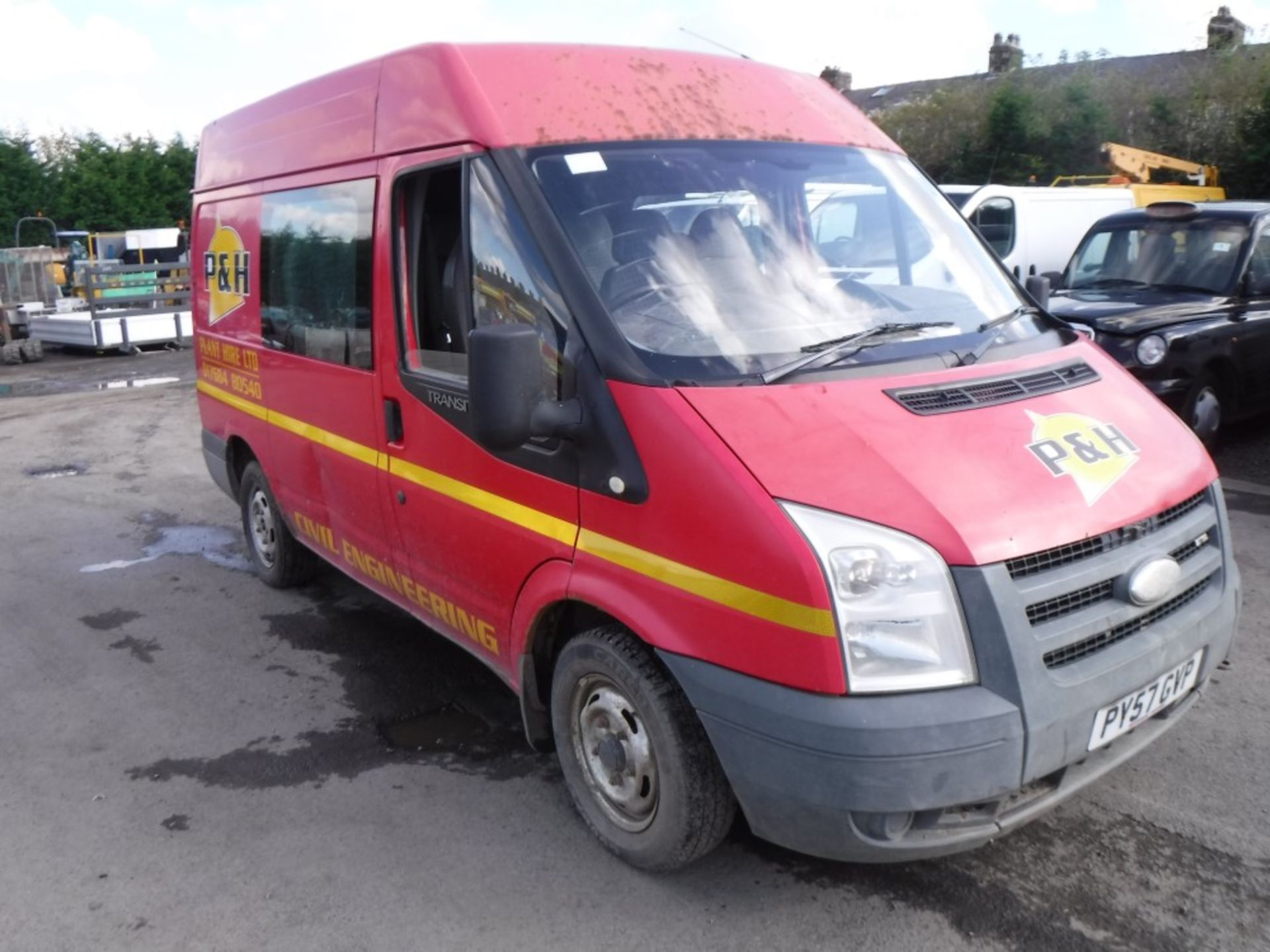 57 reg FORD TRANSIT 85 T280S FWD CREW BUS, 1ST REG 12/07, 190864M, V5 HERE, 1 FORMER KEEPER [NO