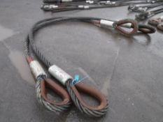 2 x 60.28t x 4.8m WIRE ROPE SLING [20] [+ VAT]