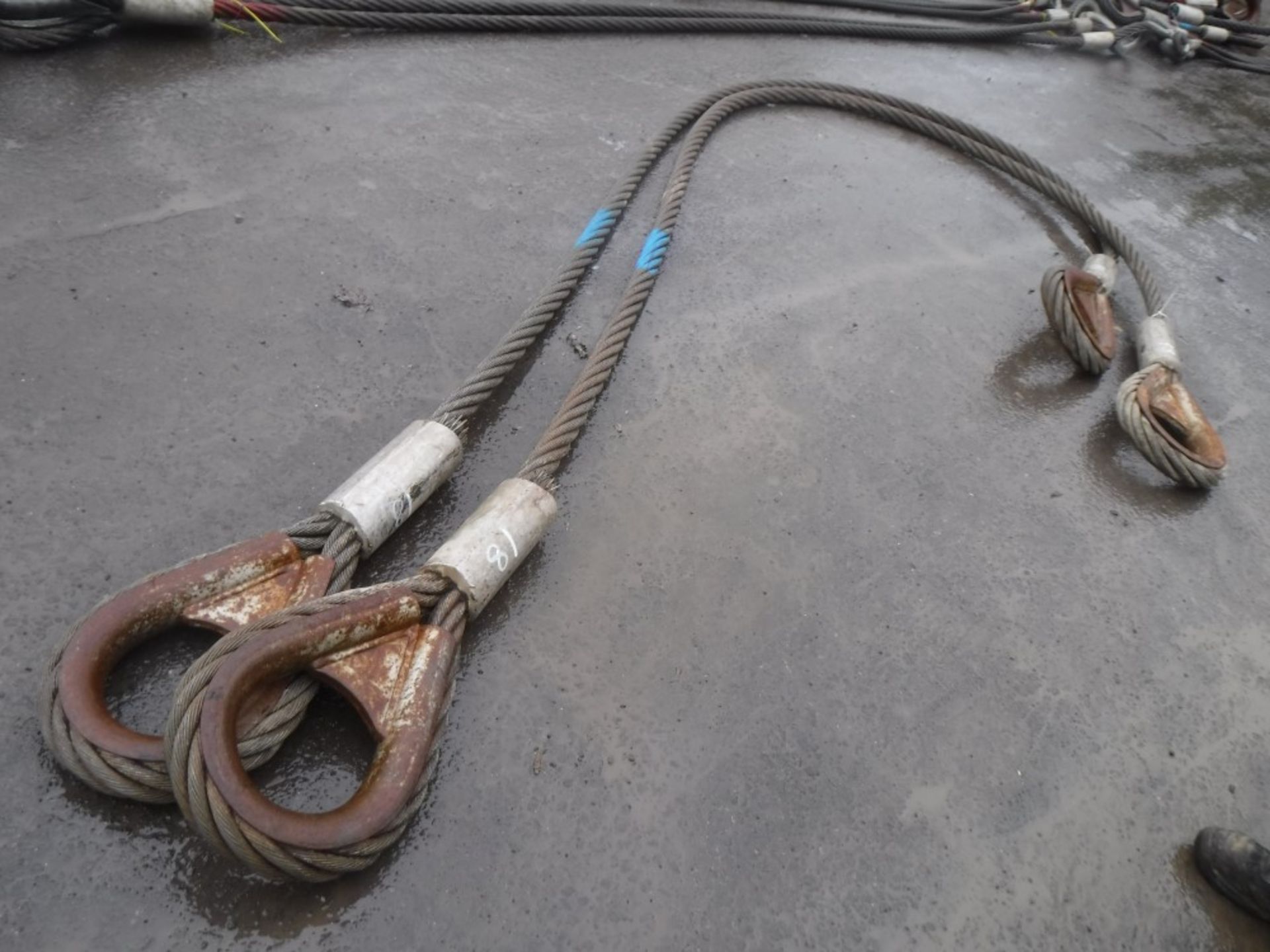 2 x 40.2t x 6m WIRE ROPE SLING [18] [+ VAT]
