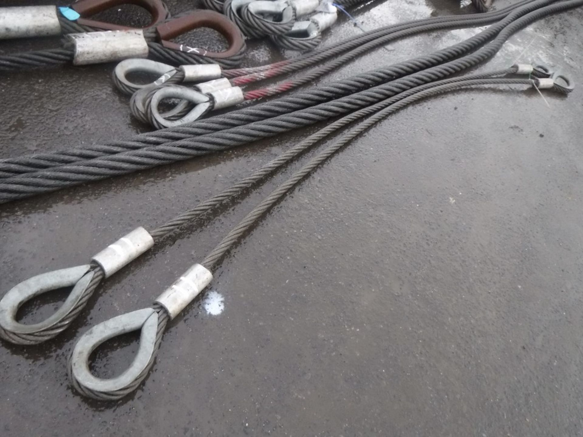 2 x 18t x 4m WIRE ROPE SLING [11] [+ VAT]