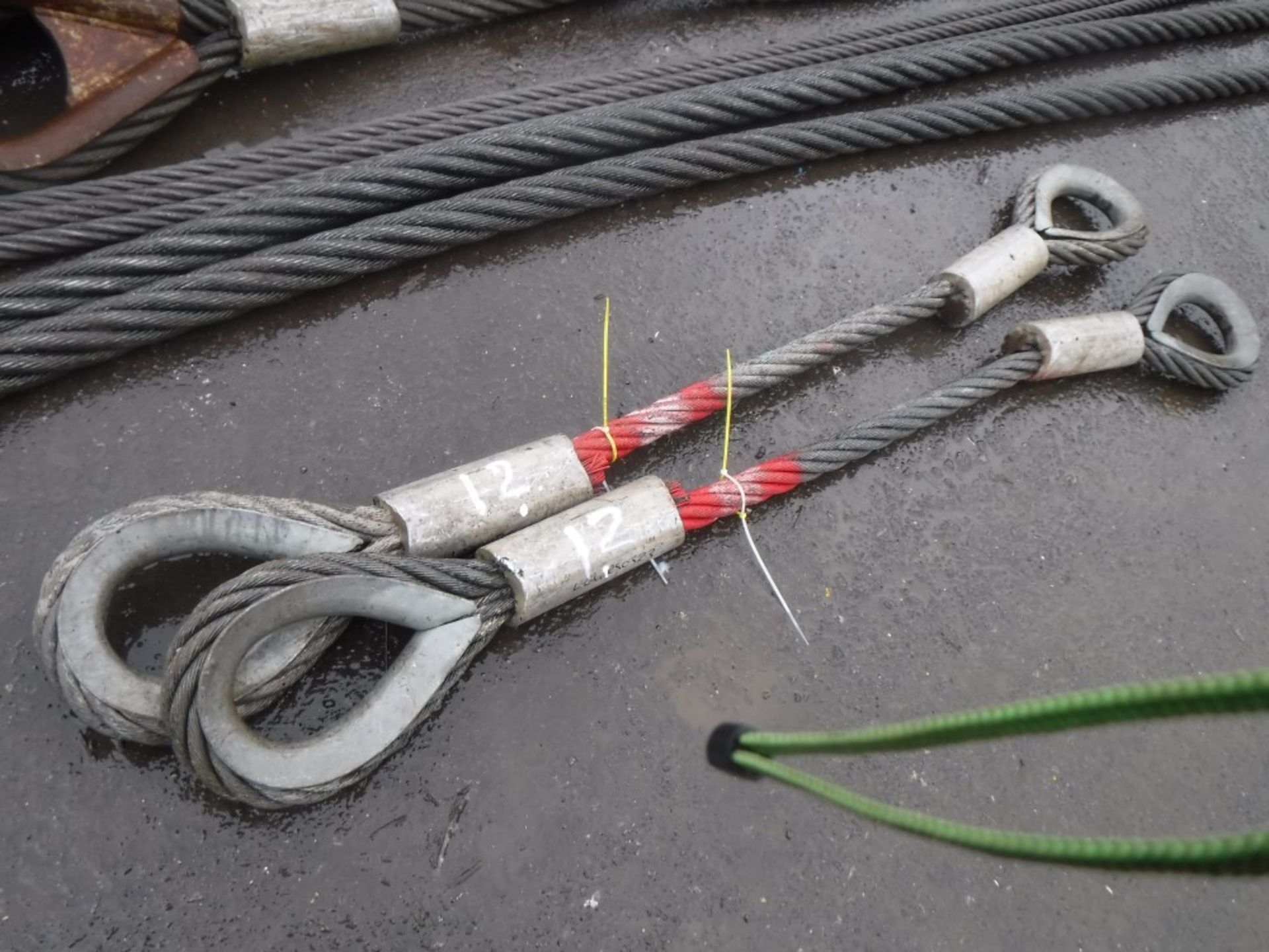 2 x 35t x 2m WIRE ROPE SLING [12] [+ VAT]