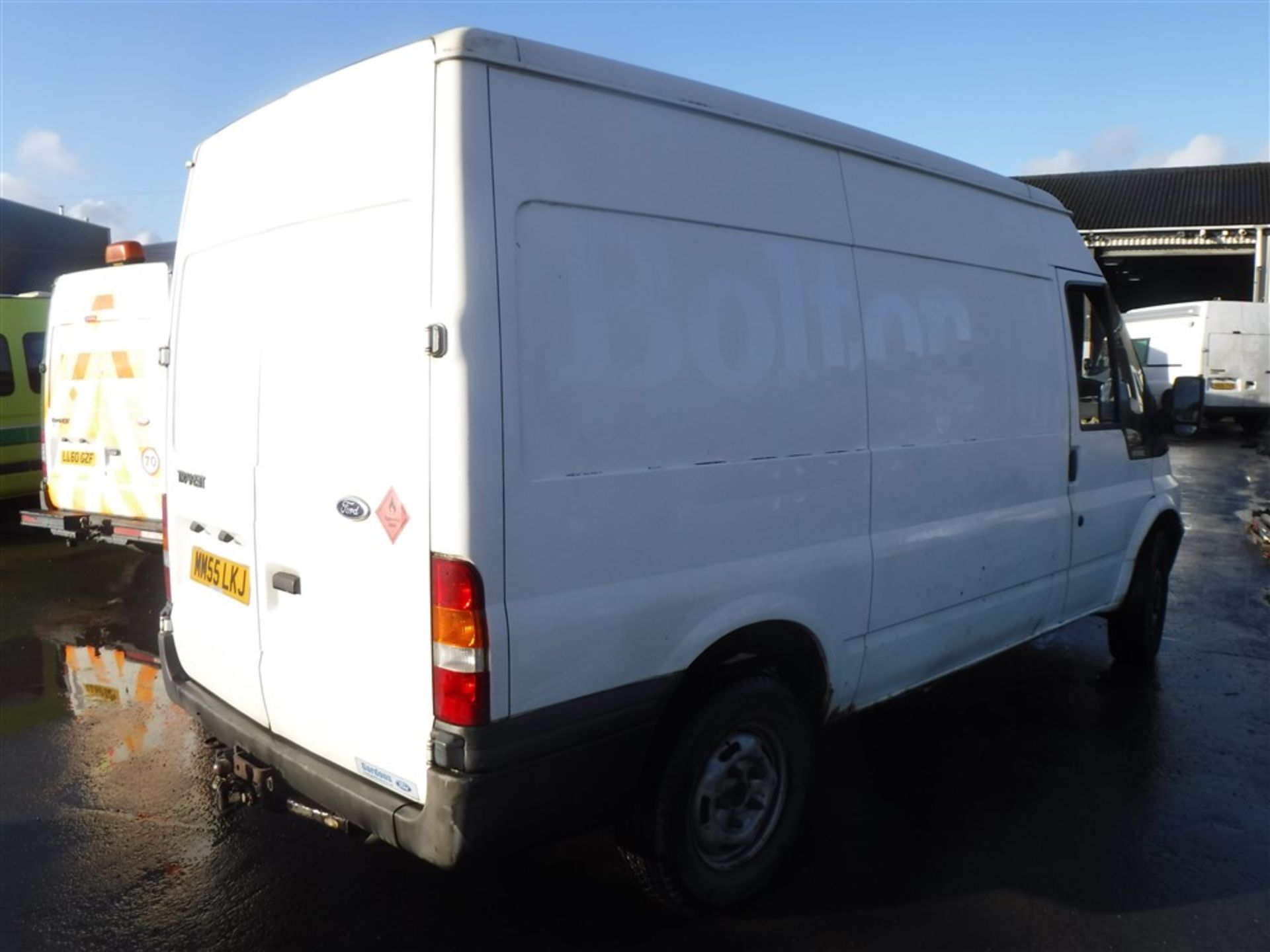 55 reg FORD TRANSIT 350 MWB DIESEL VAN, 1ST REG 01/06, TEST 12/17, 52213M, V5 HERE, 1 OWNER FROM NEW - Image 4 of 5