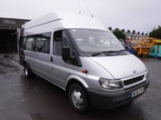 55 reg FORD TRANSIT 430 LWB MINIBUS, 1ST REG 09/05, 185019KM NOT WARRANTED, V5 HERE, 1 FORMER KEEPER