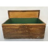 A small wooden chest with metal handle 40x64x30cm