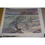 A quantity of 9 educational posters by Macmillan's history pictures and 3 by Brimble & Edwards