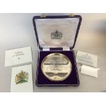 A Royal Silver Wedding Salver commemorating the silver wedding anniversary of Her Majesty the Queen