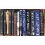A collection of Jane's reference books such as All Aircraft of the World 1972-1973,