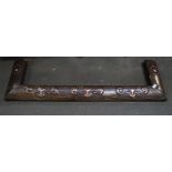 An Arts and Crafts copper fender 135 x 40cm