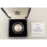 A 1994 silver proof piedfort D-Day commemorative fifty pence coin in case with certificate together