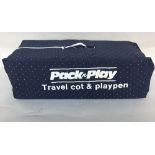 A Mothercare Pack 'N' Play Travel cot and playpen in zip up carry case