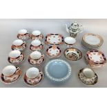 A selection of teawares and china including Mitherfich, Regal Hermitage,