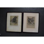 Two Cecil Aldin prints of the Old English Inn series including The Mermaid Inn,
