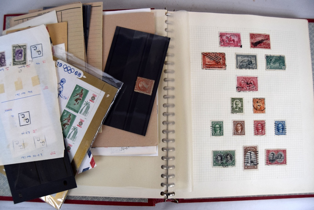 A large collection of stamps, mostly British Commonwealth,