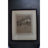 Cecil Aldin, Angel Inn Woolhampton, part of the Old English Inn Series, colour engraving,